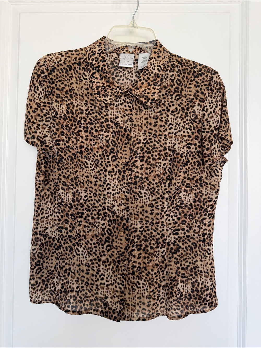 Emma James Leopard Print Button-Down Shirt